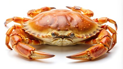 Cooked Crab Isolated on White Background
