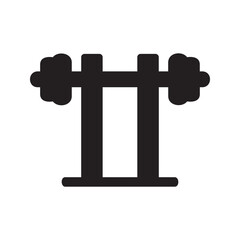 Obraz premium Gym equipment icon. Gym equipment vector set sign symbol