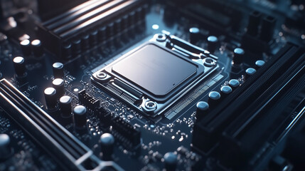 A sleek semiconductor banner