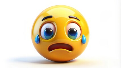 Sad Emoticon 3D Render