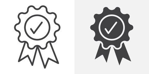 Badge icon Outline vector sign
