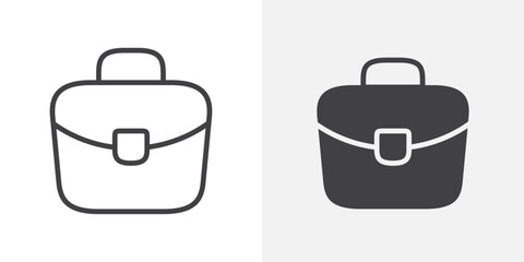 Briefcase icon Outline vector sign