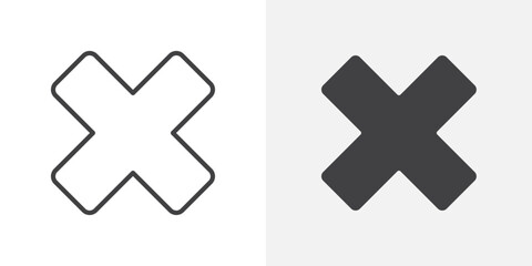 Cancel icon Outline vector sign