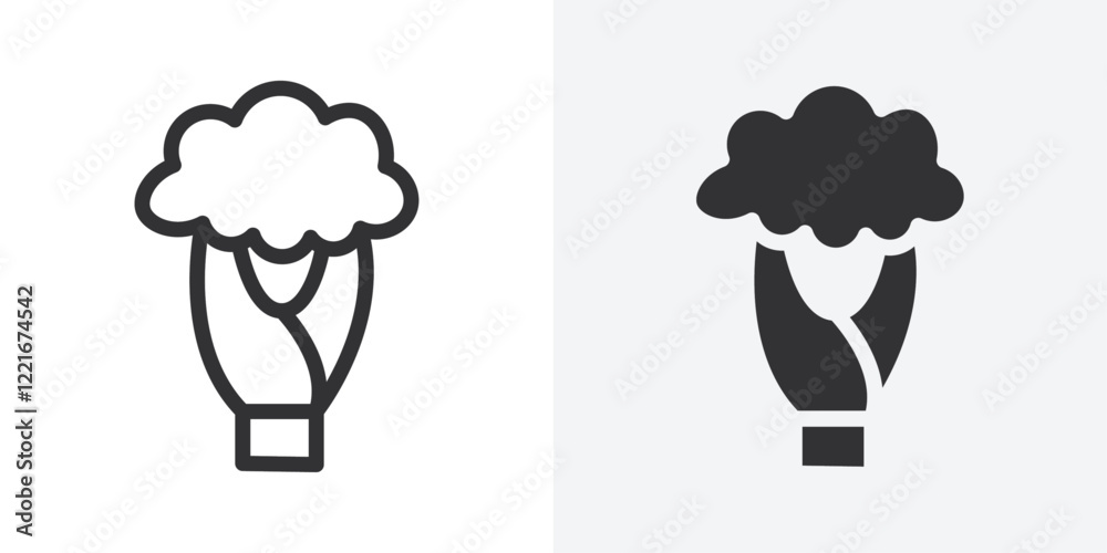 Poster celery icon outline vector sign