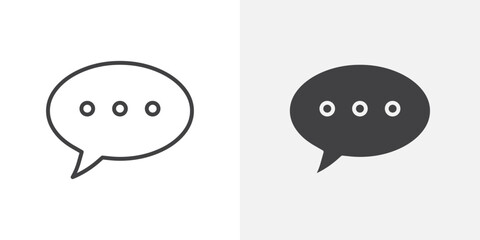 Comment icon Outline vector sign