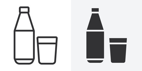 drink icon Outline vector sign