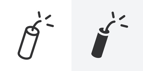 dynamite icon Outline vector sign
