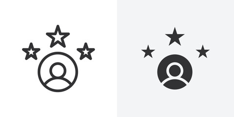 experience icon Outline vector sign