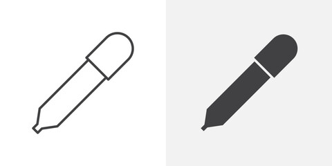Eye Dropper Icon Outline vector sign