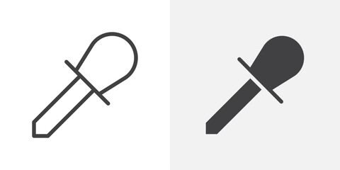 Eye dropper icon Outline vector sign