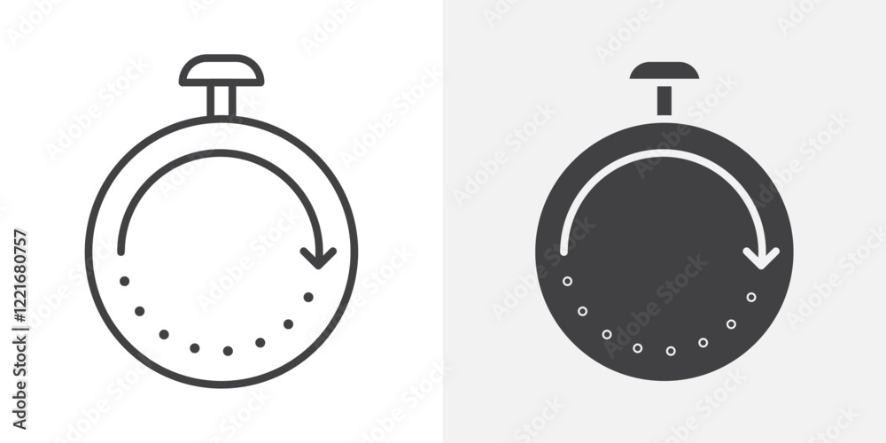 Poster Fast processing icon Outline vector sign