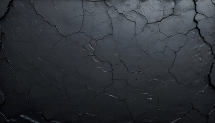 Dark black stone texture paired with grey cement wall, offering a rough, vintage surface for rustic interior design, distressed floors, or construction-related backgrounds.