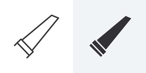 hacksaw icon Outline vector sign