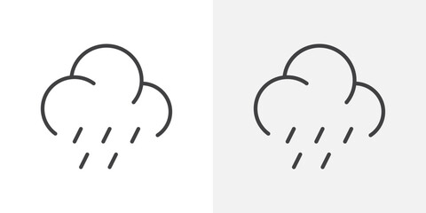 Hail icon Outline vector sign