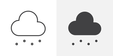 Hail icon Outline vector sign