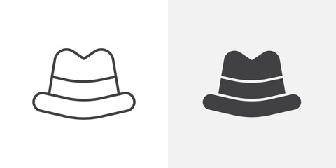 Hat Icon Outline vector sign