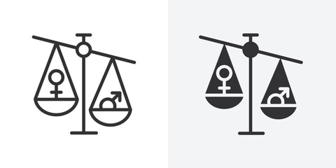 Hormone imbalance icon Outline vector sign