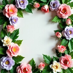 Elegant artificial flowers with greenery in a vintage-inspired floral wall, living room decor, vintage style