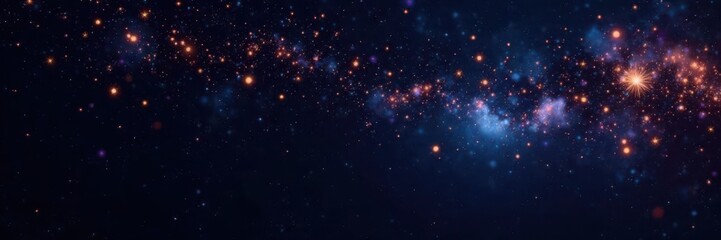 Black background with shining stars, stars, space, shine