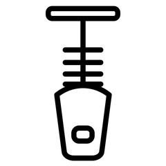 Rope Scary Suicide Line Icon