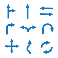 traffic directions icons