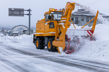 ロータリ除雪車