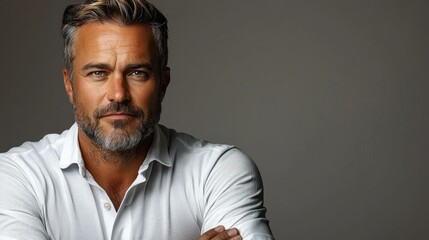 Fototapeta premium Portrait of a Confident Mature Man