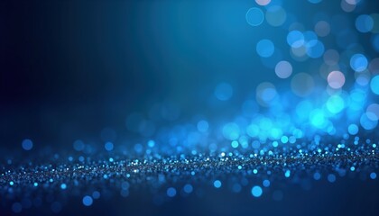 Blue gradient background with tiny dots, light effect. Elegant, subtle design. Ideal for wallpapers or home decor. Modern, artistic style. Navy blue, cyan colors. Soft, dark light contrast.