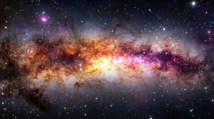 Fototapeta premium Mesmerizing Celestial Event with Intense Bursts of Light from Cosmic Explosion