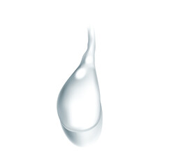 Water drop on white isolated 