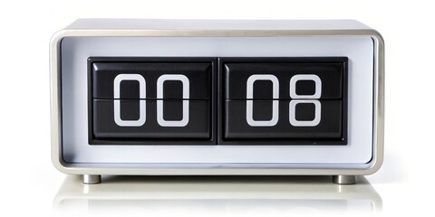 Flip Clock Displaying 00:08
