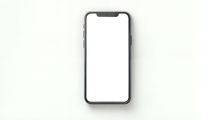 white screen smart phone white background