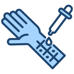 Allergy Testing Blue Icon