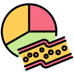 Lipid Profile Outline Color Icon