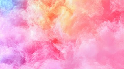 Fototapeta premium This colorful tie dye pattern displays a blend of vivid pink, orange, blue, and purple hues, creating a striking abstract background