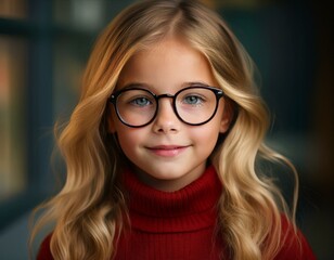 Obraz premium Blondes junges Mädchen