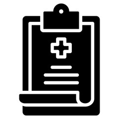Medical History Glyph Icon