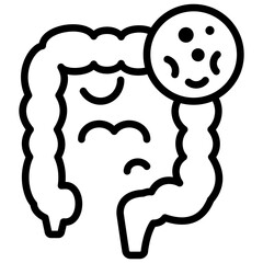 Colonoscopy Outline Icon