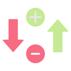 Obraz premium Coulombs Law Flat Icon