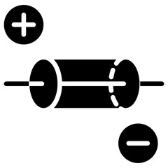 Gauss Law Glyph Icon