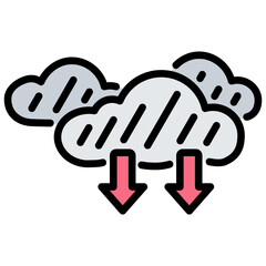 Carbon Outline Color Icon