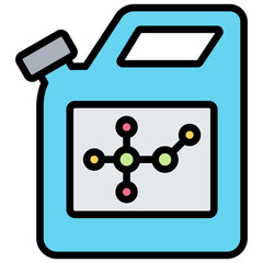 Methanol Outline Color Icon