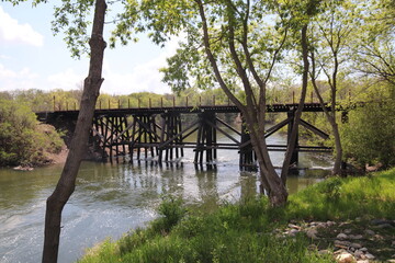 Interior of a brewery and patio in southern Minnesota	