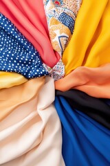 Fototapeta premium Artistic interpretation of cultural diversity with vibrant patterns.