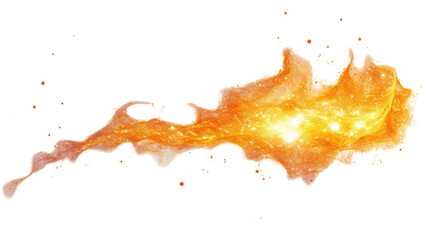 Thunderbolt lighting on transparent background