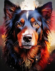 Colorful watercolor illustrations of animals