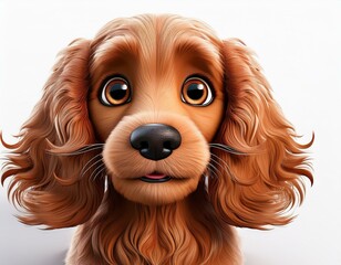 Naklejka premium Niedlicher Cocker Spaniel
