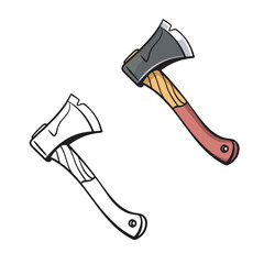 axe vector illustrations. simple design. easy to edit. you can change color you want.
