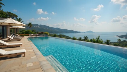 Fototapeta premium luxury infinity pool