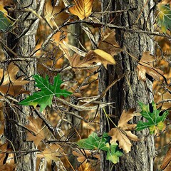 Leaves Forest Trees Foliage Tactical Camouflage Seamless Pattern Texture
